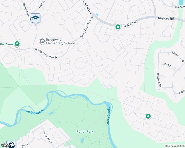 map of restaurants, bars, coffee shops, grocery stores, and more near 1203 Jake Springs Court in Spring