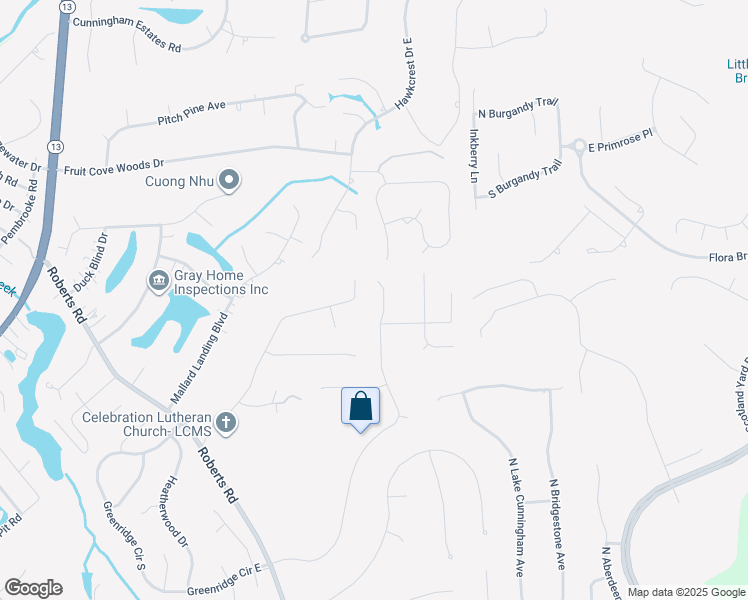 map of restaurants, bars, coffee shops, grocery stores, and more near 301 Ivy Lakes Drive in Saint Johns