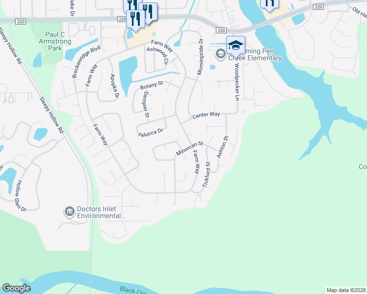 map of restaurants, bars, coffee shops, grocery stores, and more near 1776 Farm Way in Middleburg