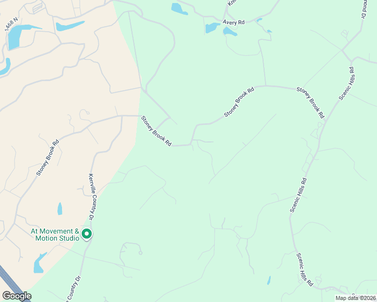 map of restaurants, bars, coffee shops, grocery stores, and more near 284 Stoney Brook Road in Kerrville