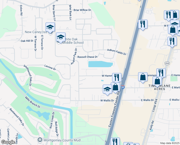 map of restaurants, bars, coffee shops, grocery stores, and more near 21371 W Hammond Dr in Porter