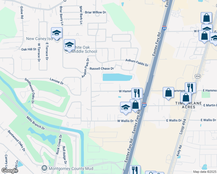 map of restaurants, bars, coffee shops, grocery stores, and more near 21371 West Hammond Drive in Porter