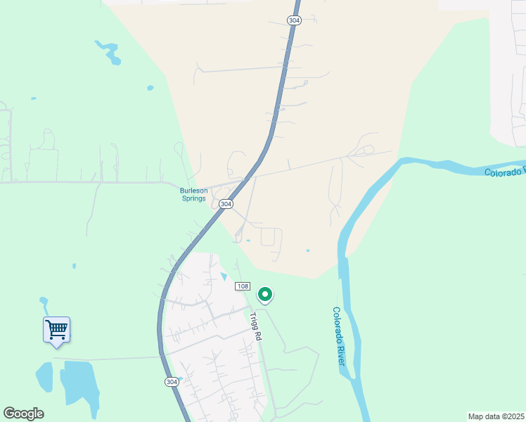 map of restaurants, bars, coffee shops, grocery stores, and more near 105 Griesenbeck Ranch Road in Bastrop