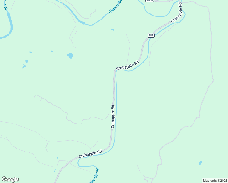 map of restaurants, bars, coffee shops, grocery stores, and more near 1814 Crabapple Road in Blanco