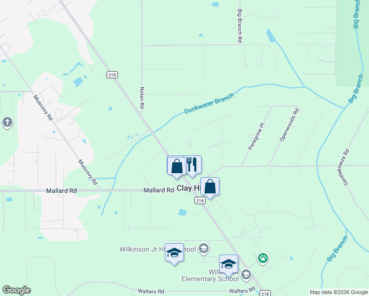 map of restaurants, bars, coffee shops, grocery stores, and more near 1775 Treeland Avenue in Middleburg