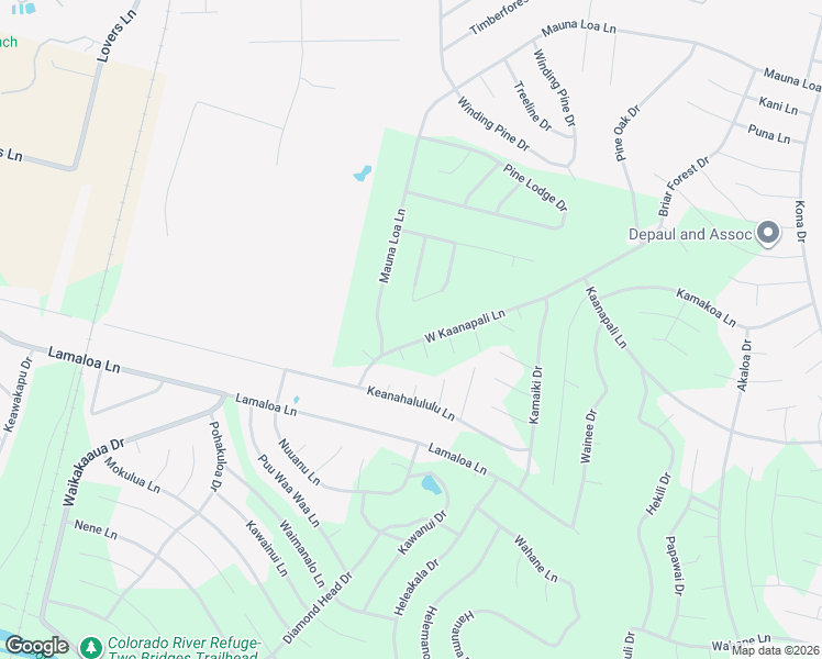 map of restaurants, bars, coffee shops, grocery stores, and more near 184 West Kaanapali Lane in Bastrop