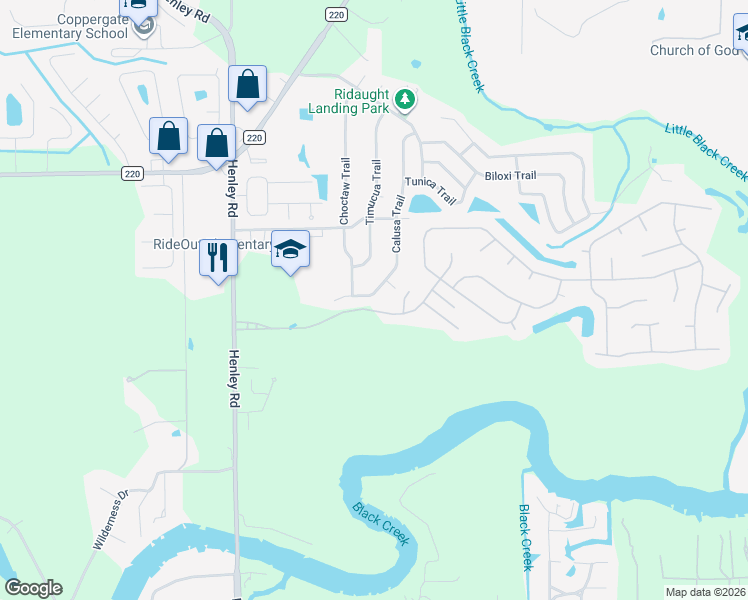 map of restaurants, bars, coffee shops, grocery stores, and more near 2015 Calusa Trail in Middleburg