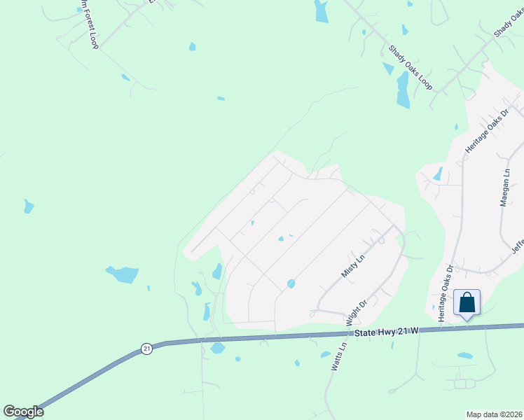 map of restaurants, bars, coffee shops, grocery stores, and more near 130 Alameda Drive in Cedar Creek