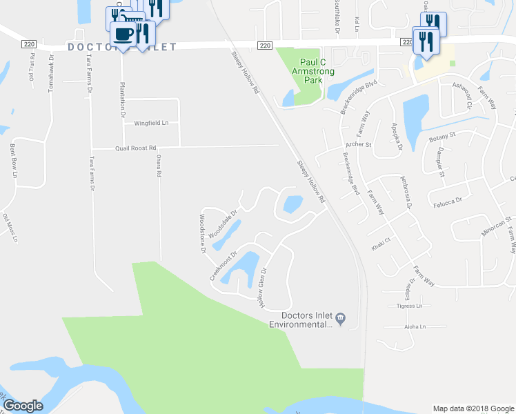 map of restaurants, bars, coffee shops, grocery stores, and more near 2647 Oak Haven Drive in Middleburg