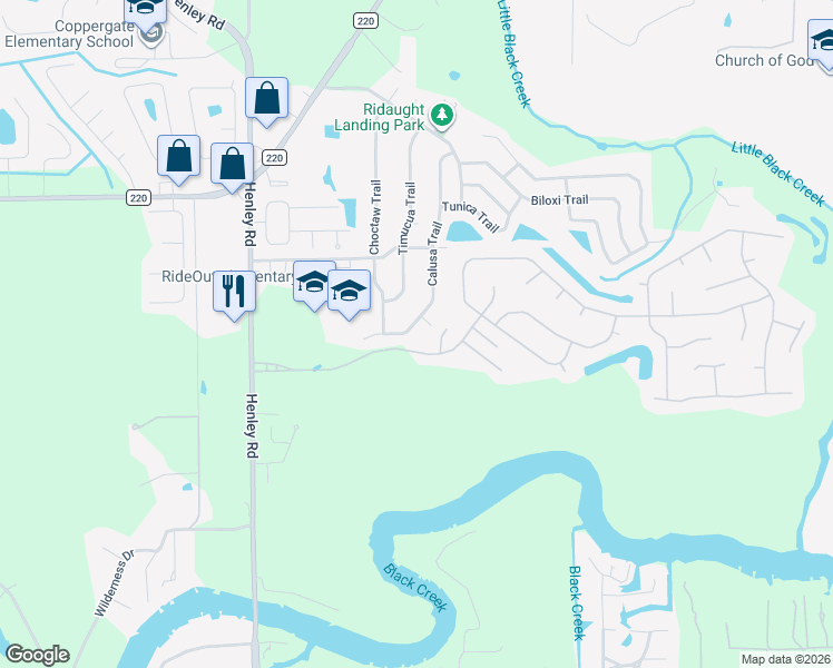 map of restaurants, bars, coffee shops, grocery stores, and more near 2015 Calusa Trail in Middleburg