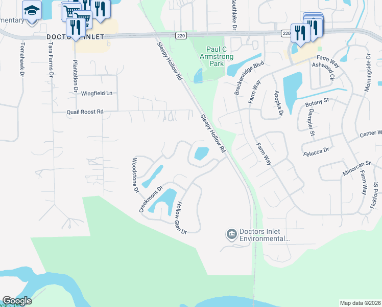 map of restaurants, bars, coffee shops, grocery stores, and more near 1541 Harvest Cove Drive in Middleburg