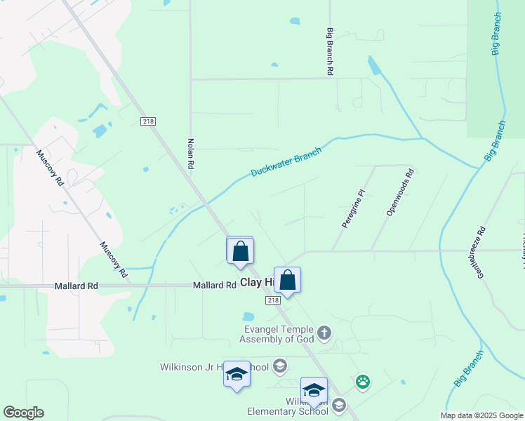 map of restaurants, bars, coffee shops, grocery stores, and more near 1775 Treeland Avenue in Middleburg