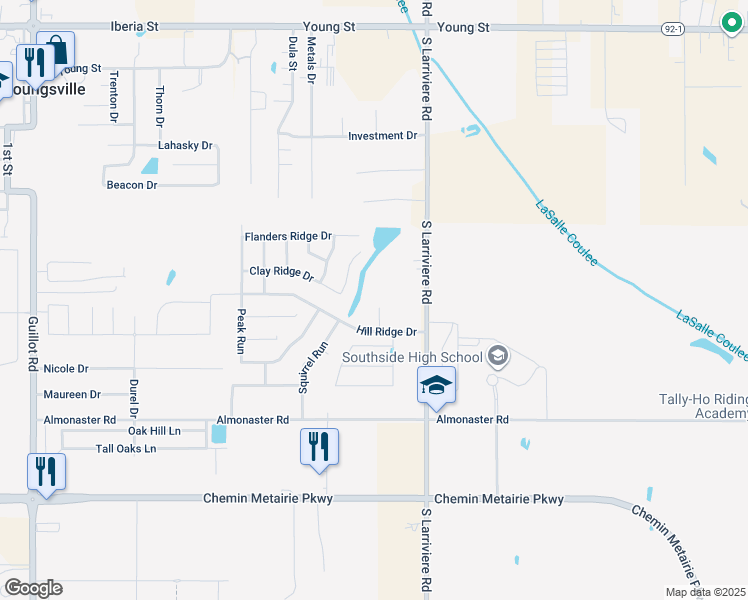 map of restaurants, bars, coffee shops, grocery stores, and more near 113 Green Mountain Ridge Street in Youngsville
