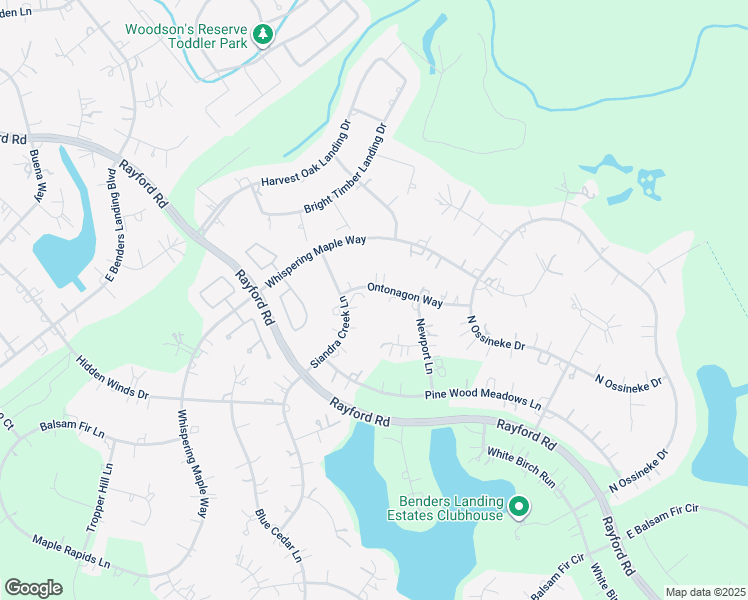 map of restaurants, bars, coffee shops, grocery stores, and more near 4914 Ontonagon Way in Spring