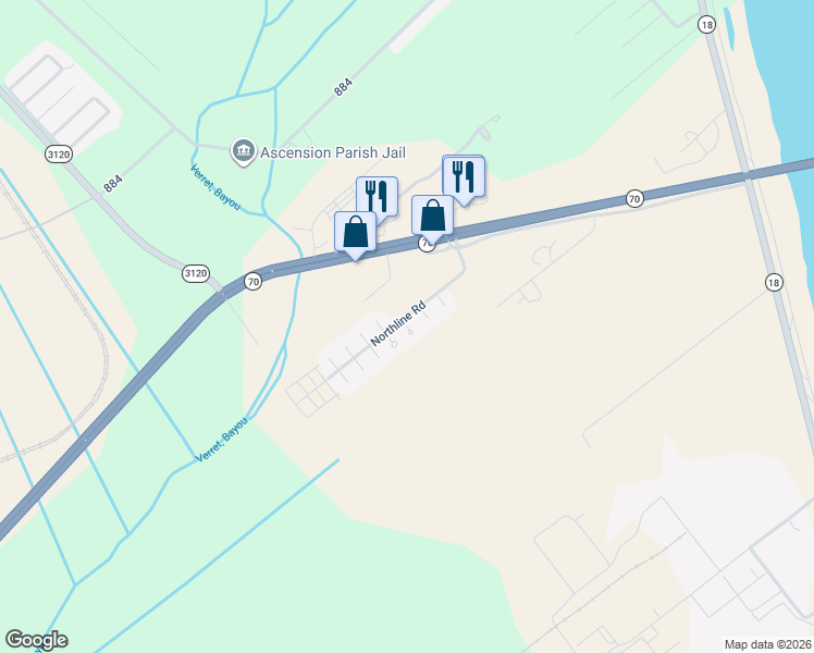 map of restaurants, bars, coffee shops, grocery stores, and more near 10468 Meadow Beauty Circle in Saint James