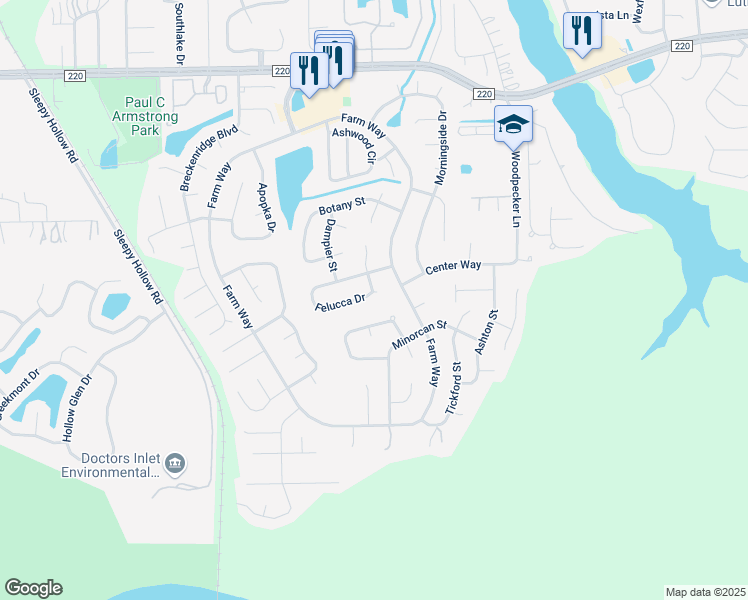 map of restaurants, bars, coffee shops, grocery stores, and more near 2292 Sloop Court in Middleburg
