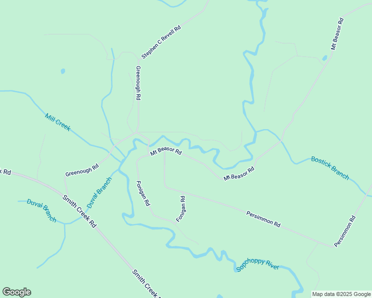 map of restaurants, bars, coffee shops, grocery stores, and more near 120 Mount Beasor Road in Sopchoppy