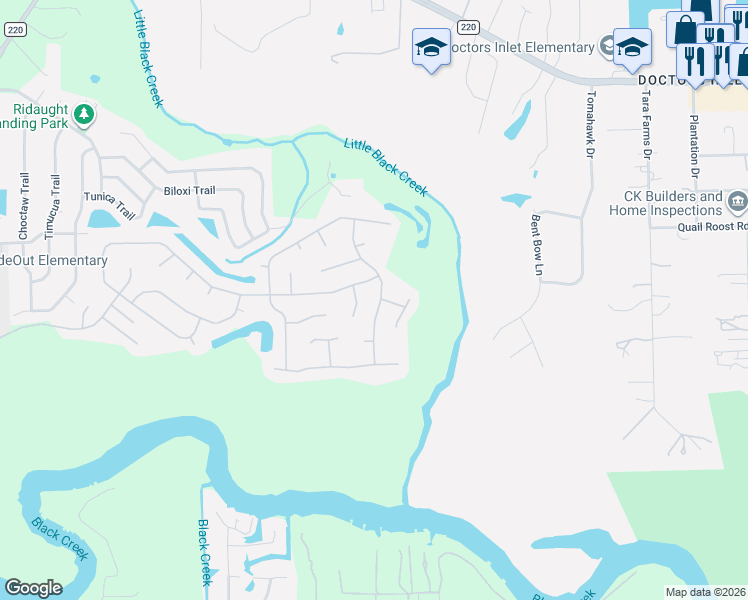 map of restaurants, bars, coffee shops, grocery stores, and more near 2513 Shady Woods Drive in Middleburg