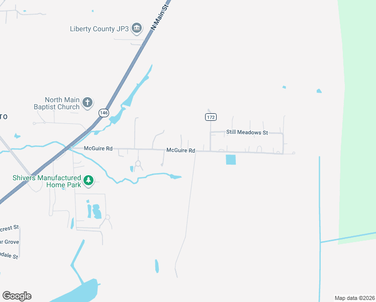 map of restaurants, bars, coffee shops, grocery stores, and more near 4625 McGuire Road in Liberty