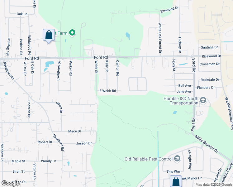 map of restaurants, bars, coffee shops, grocery stores, and more near 23758 East Webb Road in Porter