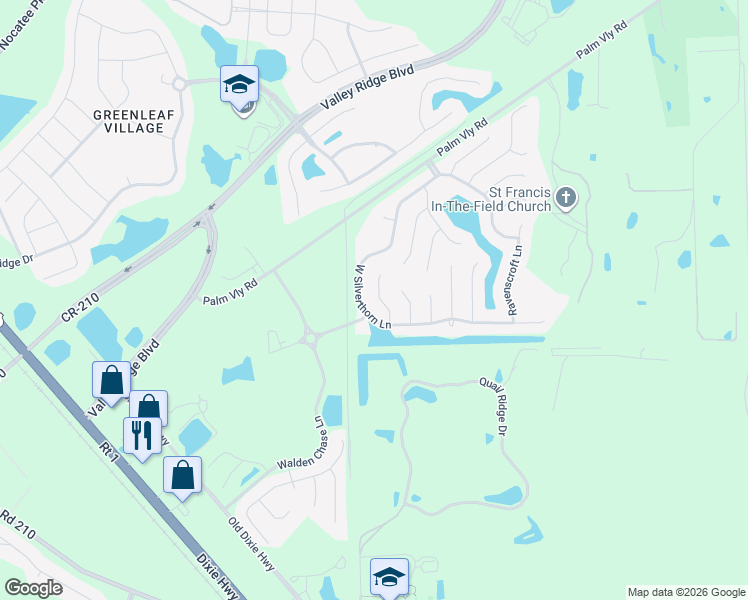 map of restaurants, bars, coffee shops, grocery stores, and more near 1621 Merroway Lane in Ponte Vedra Beach