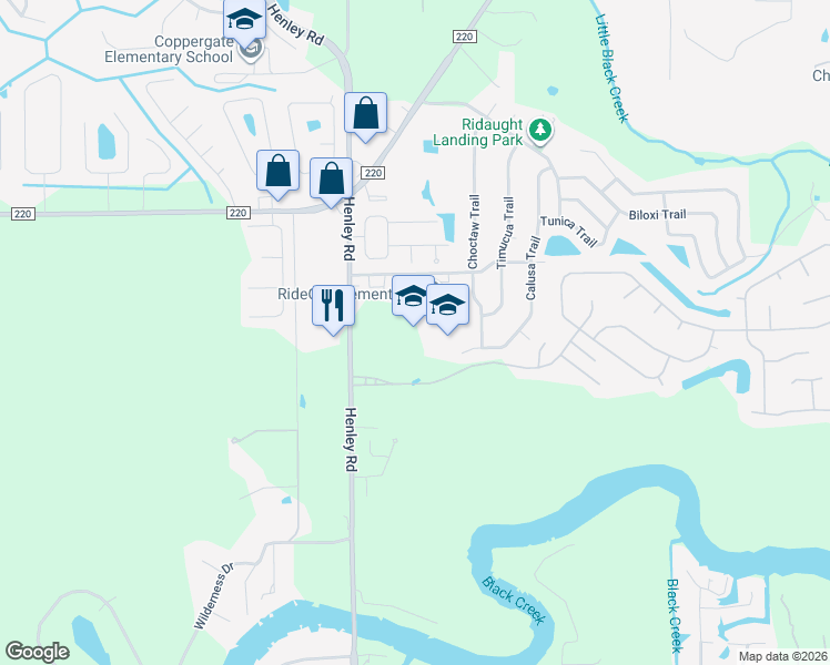 map of restaurants, bars, coffee shops, grocery stores, and more near 3065 Apalachicola Boulevard in Middleburg