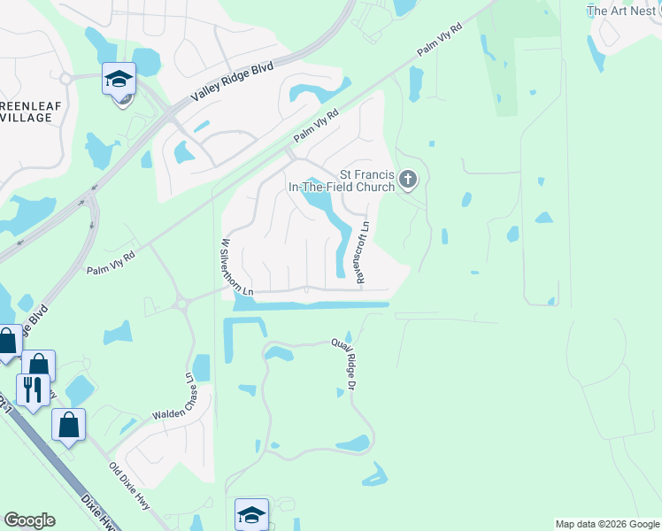 map of restaurants, bars, coffee shops, grocery stores, and more near 2016 Chaucer Lane in Ponte Vedra