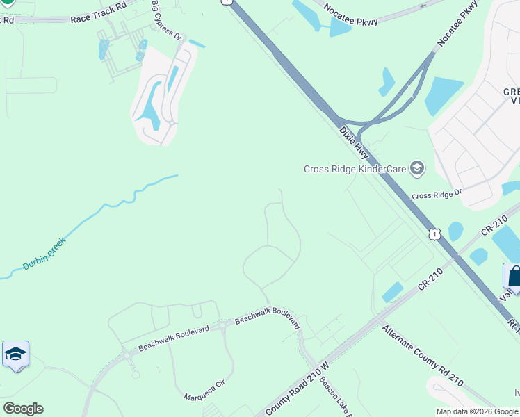 map of restaurants, bars, coffee shops, grocery stores, and more near 145 Kapalua Place in Saint Johns