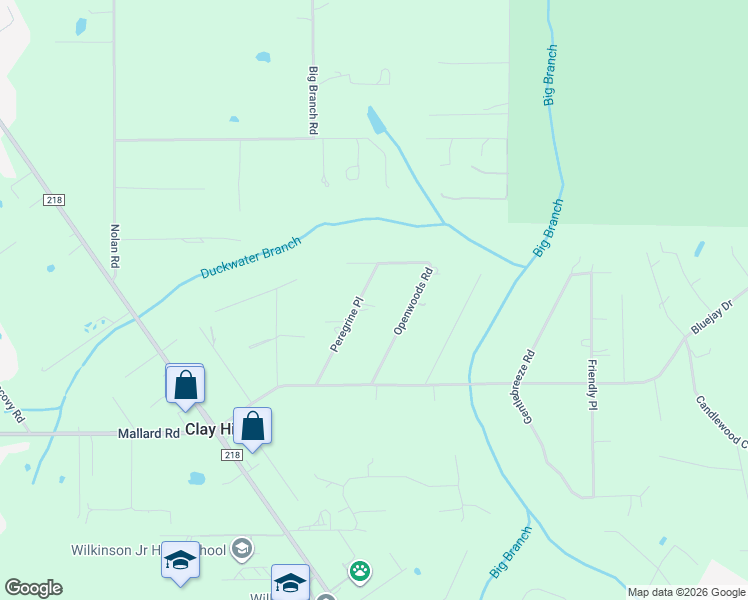 map of restaurants, bars, coffee shops, grocery stores, and more near 1909 Peregrine Place in Middleburg