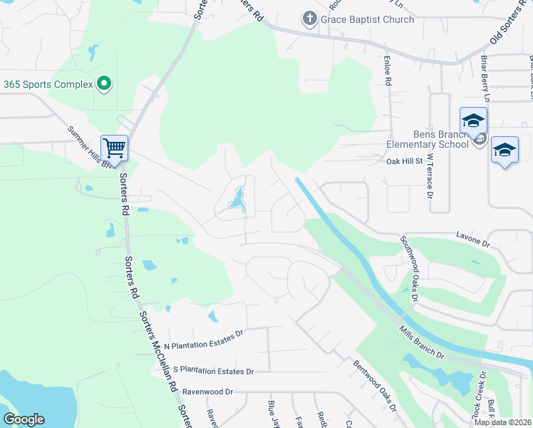 map of restaurants, bars, coffee shops, grocery stores, and more near 24466 Sundane Spring Drive in Porter