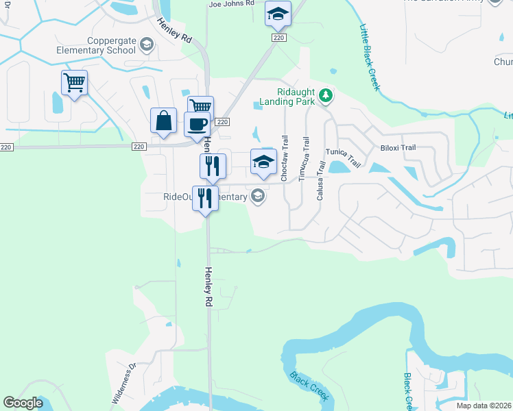 map of restaurants, bars, coffee shops, grocery stores, and more near 3065 Apalachicola Boulevard in Middleburg