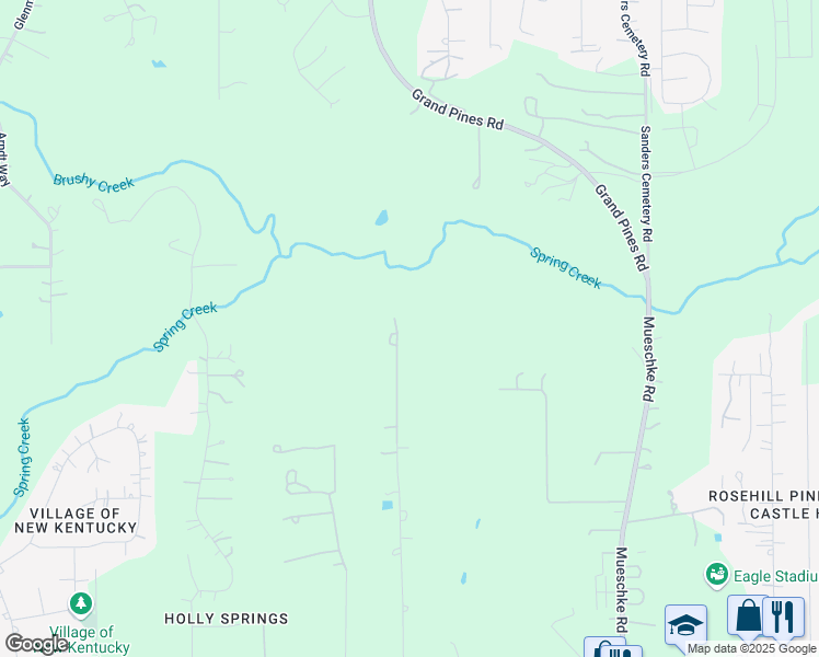 map of restaurants, bars, coffee shops, grocery stores, and more near 22914 Three Pines Drive in Hockley