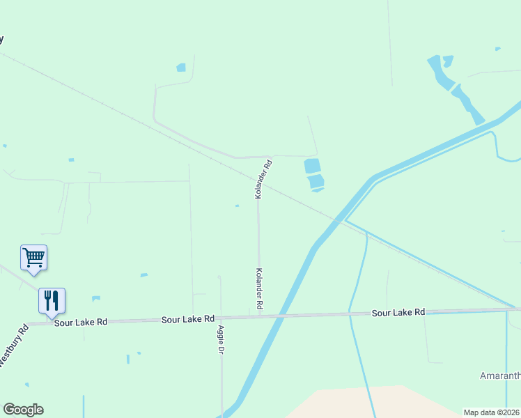 map of restaurants, bars, coffee shops, grocery stores, and more near 517 Kolander Road in Beaumont