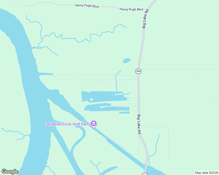 map of restaurants, bars, coffee shops, grocery stores, and more near 8600 Big Lake Rd in Lake Charles