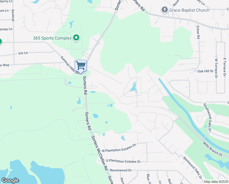 map of restaurants, bars, coffee shops, grocery stores, and more near 19849 Cullen Ridge Drive in Porter