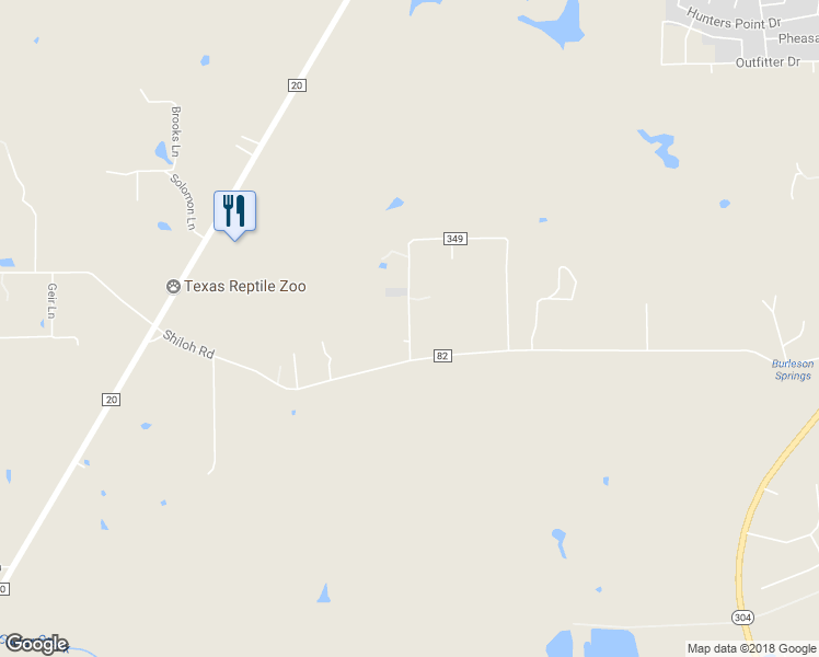 map of restaurants, bars, coffee shops, grocery stores, and more near 130 Lone Star Circle in Bastrop