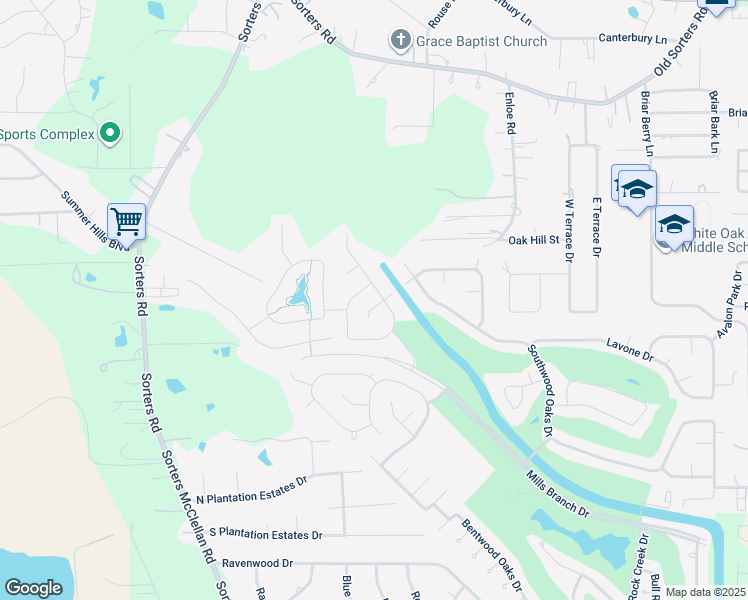 map of restaurants, bars, coffee shops, grocery stores, and more near 20179 Royal Orchard Drive in Porter