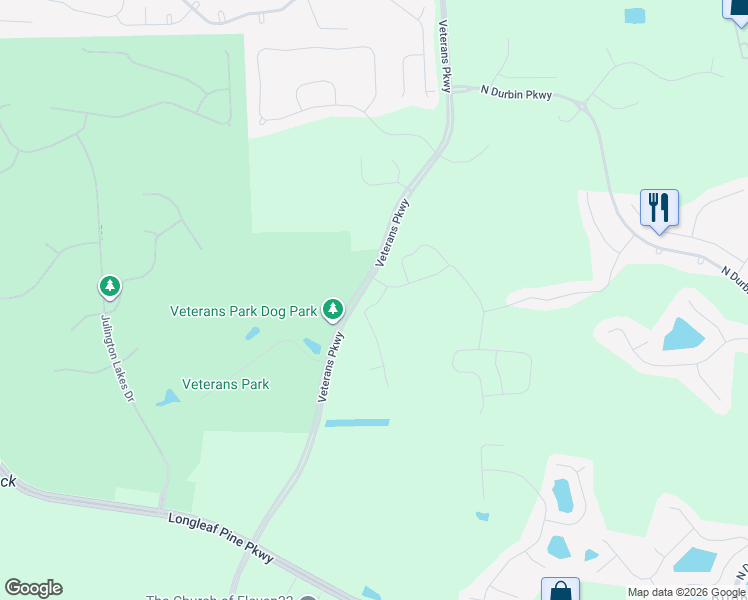 map of restaurants, bars, coffee shops, grocery stores, and more near 74 Michaela Street in Saint Johns
