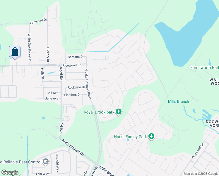 map of restaurants, bars, coffee shops, grocery stores, and more near 6027 Granite Shadow Lane in Porter