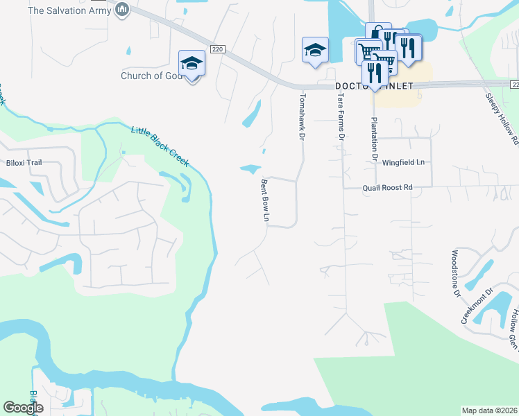 map of restaurants, bars, coffee shops, grocery stores, and more near 3002 Bent Bow Lane in Middleburg