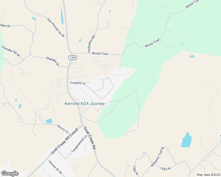map of restaurants, bars, coffee shops, grocery stores, and more near 126 Sleepy Hollow Circle in Kerrville