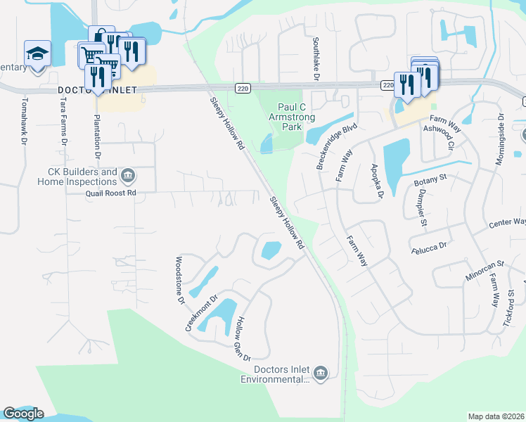 map of restaurants, bars, coffee shops, grocery stores, and more near 2487 Quail Roost Road in Middleburg