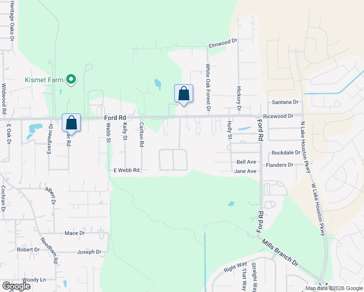 map of restaurants, bars, coffee shops, grocery stores, and more near 24053 Cherokee Trace in Porter