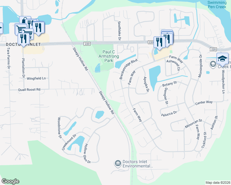 map of restaurants, bars, coffee shops, grocery stores, and more near 2731 Archer Street in Middleburg