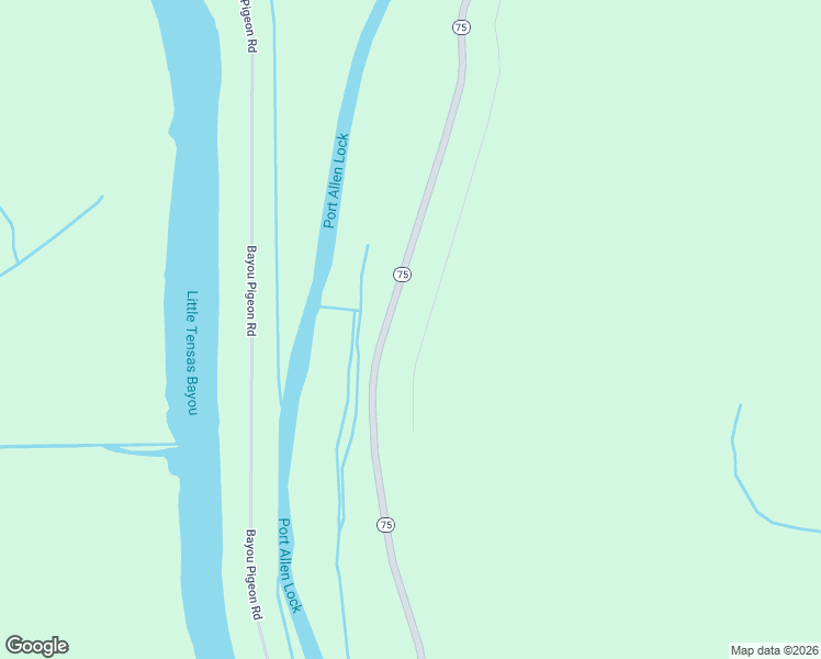 map of restaurants, bars, coffee shops, grocery stores, and more near 37515 Louisiana 75 in Plaquemine
