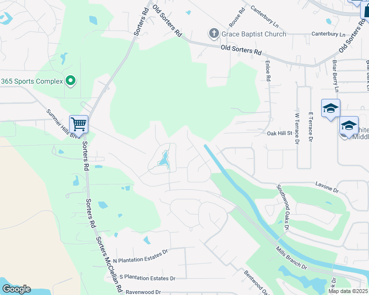 map of restaurants, bars, coffee shops, grocery stores, and more near 20109 Bitter Root Court in Porter