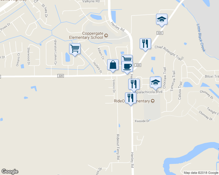 map of restaurants, bars, coffee shops, grocery stores, and more near 3413 Cutting Court in Middleburg
