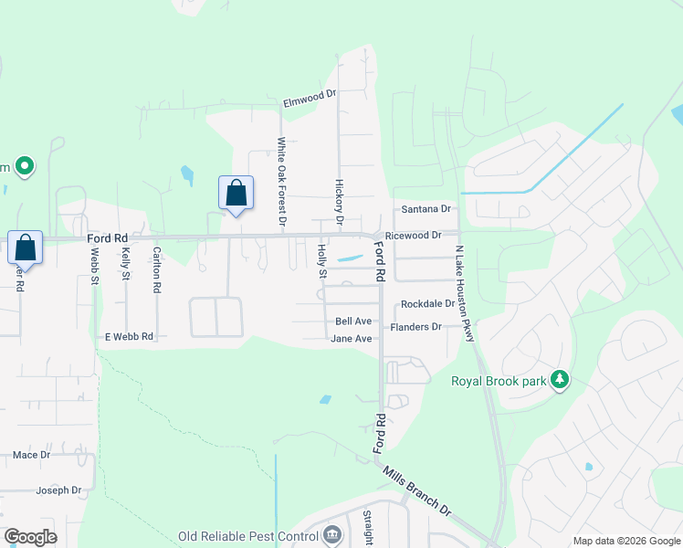 map of restaurants, bars, coffee shops, grocery stores, and more near 9104 Lake Drive in Porter