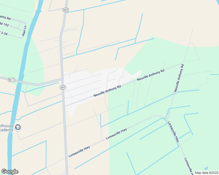 map of restaurants, bars, coffee shops, grocery stores, and more near 1087 Neuville Anthony Road in Saint Martinville