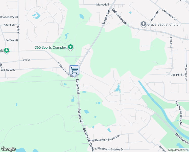 map of restaurants, bars, coffee shops, grocery stores, and more near 1-19999 Ceal Road in Porter
